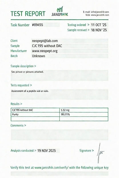 CJC1295 (No DAC) 5mg + IPAMORELIN 5mg