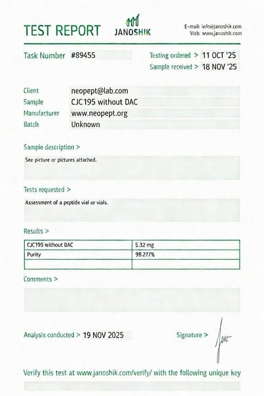 CJC1295 (No DAC) 5mg + IPAMORELIN 5mg